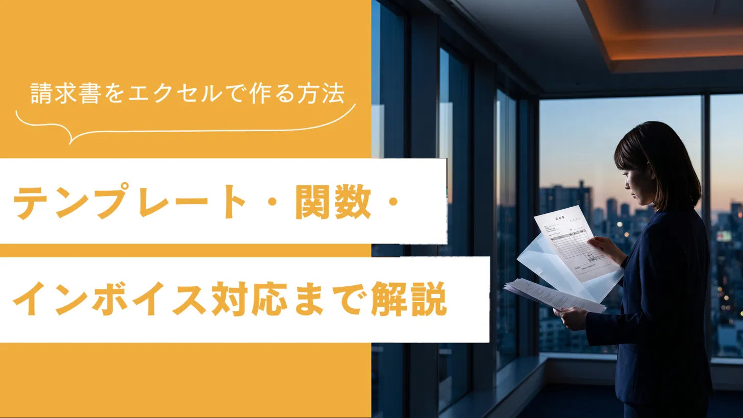 請求書をエクセルで作る方法