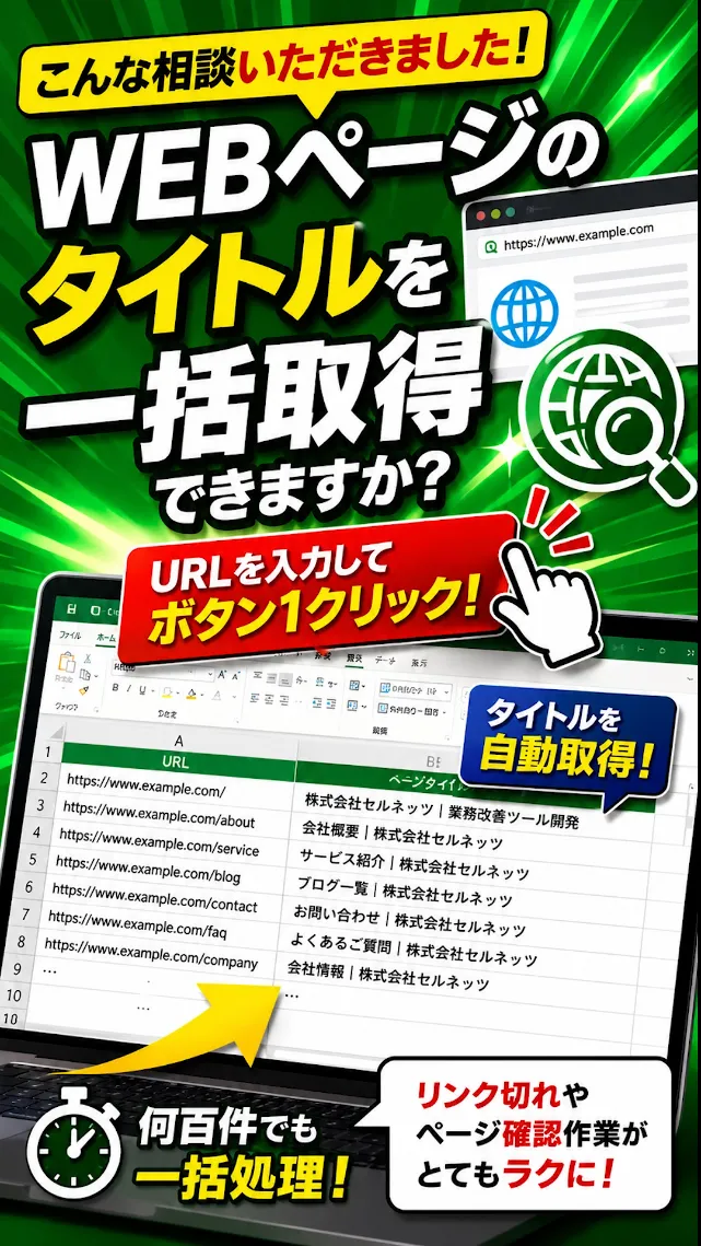 URL一覧リストをVBAで作成できませんか?