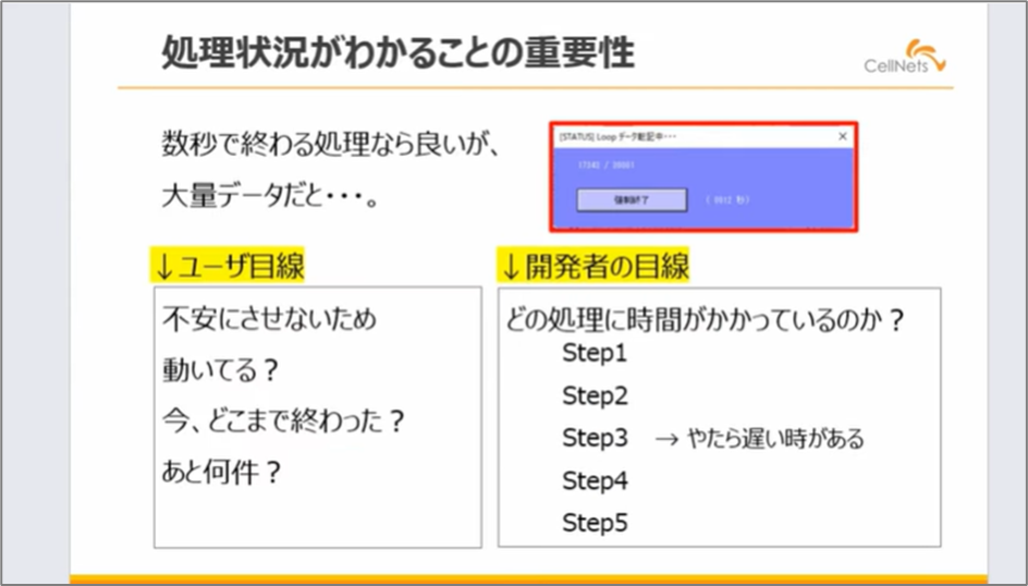 セルネッツ：VBAユーザーフォームで進捗表示 |刻み方が処理速度へ及ぼす影響