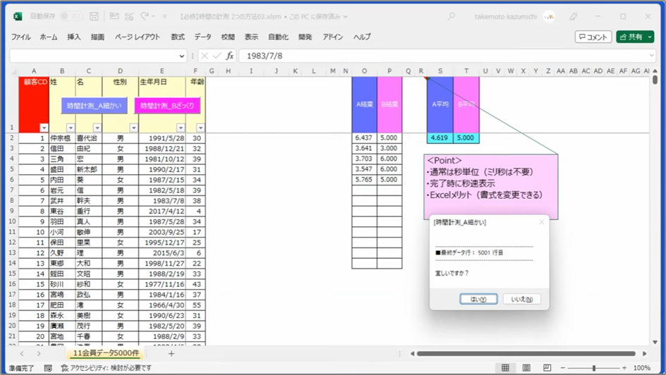 セルネッツ：時間の計測2つの方法