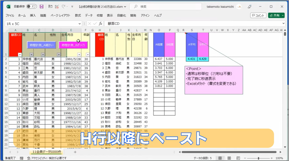 セルネッツ：時間の計測2つの方法